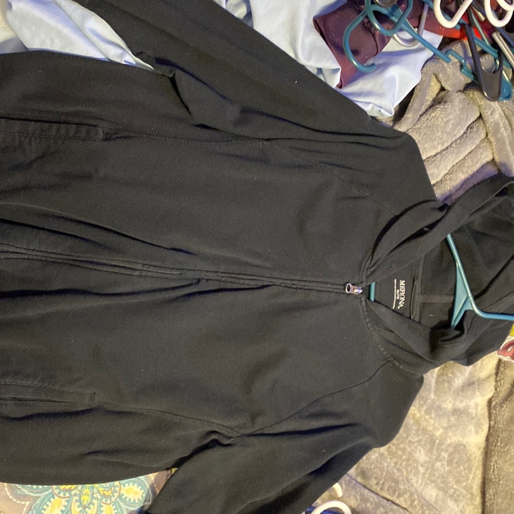 black zip up